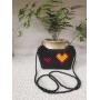Random colors Fashion Girls Bow Cat Shape Coin Purse Messenger Portable Handmade Seed Bead Coin Purse