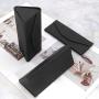 HR241 Leather Triangle Glasses Storage Packaging Box Folding Fashion Sunglasses Ink Glasses Box High grade Folding Handmade Box