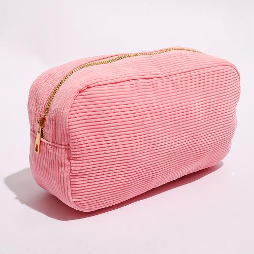 Reisen Promotional Travelling Kits Organizador De Maquillaje Ladies Simple Small Jelly Pouch Bag Corduroy Bag