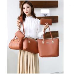 OEM830 New Luxury Fashion Design Women Tote Bag 6Pcs Handbag Sets Brand Designer Ladies Handbag Key Messenger Women Shoulder Bag