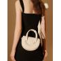 Women's solid leather 2024 new portable crossbody bag carteras para mujer 	 sac a main