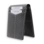PU Carbon Fiber Wallet Wholesale Men's Bifold RFID Blocking PU Leather Wallet