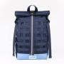 CHANGRONG Custom recycled polyester Roll top laptop backpack for school