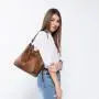 REALER 2022 High Quality PU Leather shoulder bags vintage casual handbags large multi pockets Ladies Hand Bags for Women