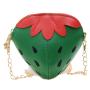 Strawberry bag for kids cute mini backpack girls' PU leather shoulder bags travel bag Cute change wallet