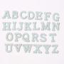 Stock 26 Pieces A-Z Pearl Alphabet English Letter Self Adhesive 3M Backing Embroidery for Clothing Logo DIY Letter Patches