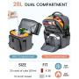 Sucipi Leak-Proof Insulated Cooler Backpack with 4 Ice Packs & Double Deck Cooler Bag Work Camping Hiking Lunch Backpack for men