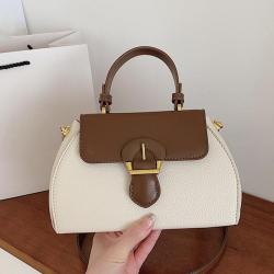 ZF369  New Fashion Clash of Colors Handbag Vintage PU Leather Crossbody Bag Ladies Single Shoulder Tote Bags For Women Simple