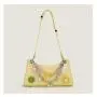 Custom designer famous ladies Pu leather handbags crossbody bags women hand bags with flowers and chains