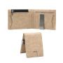 Customized leather good leather money clip bifold wallets minimalist card holder DDP shipping