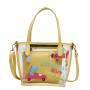 Customized printing PVC women tote bag fashion designer clear Ita bag hand bag for women