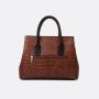 2024 Custom Crocodile Patent Leather Purse Handbag For Women With Fashion Shoulder Strap