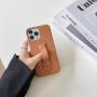Cubierta De Telefono Luxury Genuine Leather Mobile Phone Cover Cases With Strap Finger Holder For Iphone 13 14 15 Pro Max Plus