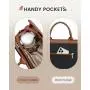 LOVEVOOK 15.6 Inch Large Capacity Canvas Computer Bag for Business work teacher purses ladies laptop tote handbags for women