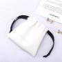 Custom Logo Printed PU Leather Drawstring Cosmetic Gift Bag Mini Waterproof Leather Money Pouches