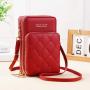 Fashion Mobile Phone Bag Small Mini Single Shoulder Crossbody Bag 2024 New Touch screen Zipper Wallet Mobile Phone Messenger Bag
