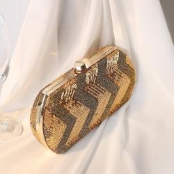 New sequin embroidered banquet fashionable women's handbag
