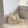 Diamond Shaped Lattice Bag For Woman Large Capacity Underarm Bag Pure Color Chain Women's Shoulder Bag JY1110