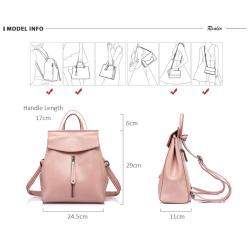 Realer brand back packs trending vintage travel school bag leather women backpacks.