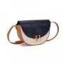 2024 new splicing PU waist bag senior women's fashion versatile satchel luxury design ladies waist bag