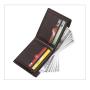 ZR408 New RFID Anti-theft Canvas Men's Wallet Trend Horizontal Short Card Bag Zipper Canvas Business Wallet Wholesale