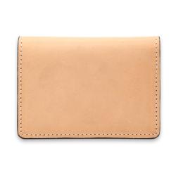 High quality Genuine leather card holder slim vegetable tanned leather card case