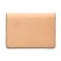 High quality Genuine leather card holder slim vegetable tanned leather card case
