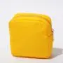 Stock RTS S M L XL Bright Yellow Quality Travel Waterproof Toiletry Organizer Portable Pencil Case For Girls Nylon Pouch Zipper