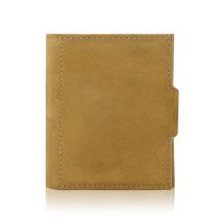 PU leather men wallet RFID blocking aluminum wallet