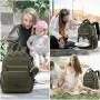 LOVEVOOK Manufacturer Custom Logo fashion Portable Nappy Mommy Bag travel women Diaper Bag Baby Backpack with Pacifier case
