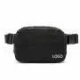Personalized Purple Fleece Crossbody Waist Bags Unisex Daily Use Sports Running Mini Belt Bag with Adjustable Strap