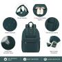LOVEVOOK Quality Stylish Design Laptop Book bag Anti-theft Travel School Work Laptop Bag with USB Port Laptop Backpack for women