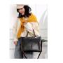 KBW735  New Fashion Women Handbags PU Leather Ladies One Shoulder Crossbody Tote Bag Female Retro Pendant Versatile Mum Bag
