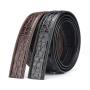 Cinturones De Cuero Genuinos Custom Luxury Brand Genuine Crocodile Leather Casual Dress Ratchet Belt For Man Mens Belts