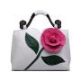 Fashion Cheap Custom Fashionable Famous Brands Designer Ladies Handbags China Wholesale PU Leather Flowers Woman Handbags