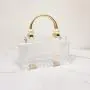 Custom 2024 Pearl metal handle Clear Handle Ladies Acrylic clear Clutch Bag Fashion Women Tote Bag Casual Wedding Evening Bag