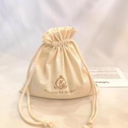 Eco-friendly Round Bottom Cotton Linen Candle Pouch Drawstring Gift Candle Wine Packaging Dust Recycle Muslin Cotton Bag