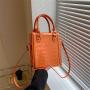 Fashion simple solid color vertical square handbag spring/summer 2023 new trend