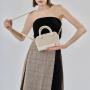 2024 New Stylish Canvas Top Handle Womens Boston Bags Vegan Leather Crossbody Bag Casual Fully Custom Womens Handbags