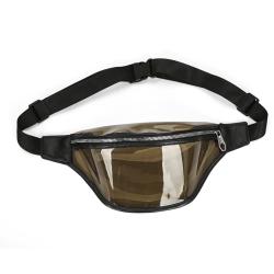 2023 Factory Custom Transparent PVC Belt Crossbody Bags Women Clear Fanny Pack Waist Bags