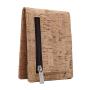 Slim Wallet with Money Clip RFID Blocking Card Mini Bifold Men, Vegan Leather Cork Front Pocket Wallet