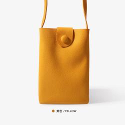 New Fashionable PU Mobile Phone Bag for Ladies Mini Small Crowd Joker Simple Cute Sling Design Portable Solid Color Wholesale