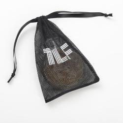 Custom Logo Printed Nylon Mesh Cosmetic Bag Black Golf Ball Mesh Bag Mesh Soap Packaging Pouch