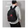 HR462 Unisex Solid Color Laptop Wholesale of New Men's Backpacks Oxford Business Letter Printing Bags Student Travel Backpacks