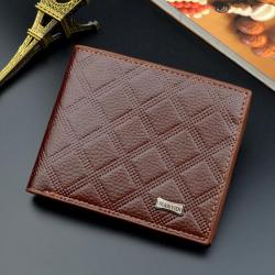OME827 Customize Design Slim Coin Purse New ID Credit Card Holder Short PU Leather Thin Wallet For Men Tri-fold Coin Purse