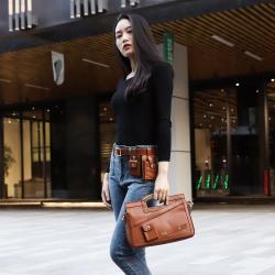 High Standard Best Selling Customized Color Ladies Bag pockets Handbag for women unique design multi function shoulder bag 31 cm