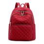 New fashion student backpack rhomboid embroidered thread travel school bag backpack women