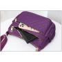 Trendy Ladies Leather Handbag with Large Capacity Single Shoulder Quilted Bag Vintage Summer Style Pearl Decoration Zip Closure