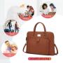Lovevook Realer pu shoulder bags work travel ladies handbags 15.6 laptop Briefcase large capacity women handbags laptop bags