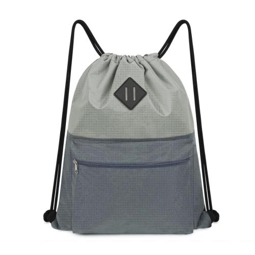 Gelory Factory Supply Polyester Fitness Gym Storage String Bag Sports Drawstring Backpack  With Wet Compartment